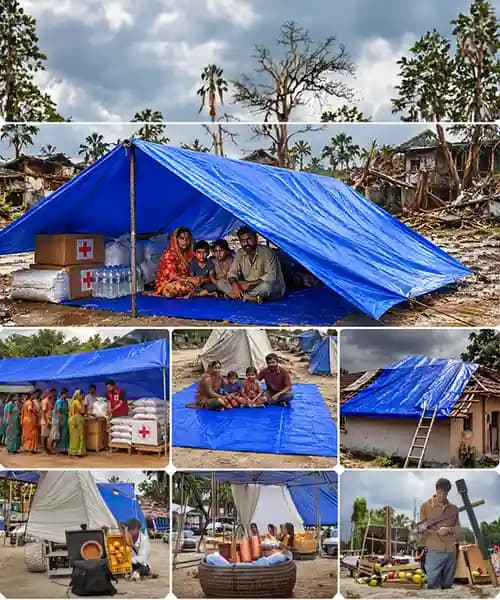 Flood Relief Tarpaulin